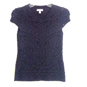 Lilly Pulitzer crochet knit top